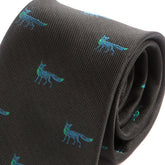 Black & Blue Fox Tie - Tie Doctor